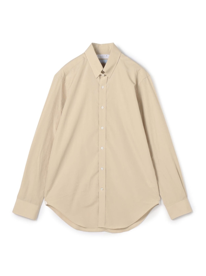 120/2コットン タブカラー ロングスリーブドレスシャツ ALMO TOMORROWLAND MEN トゥモローランド トップス シャツ・ブラウス ブルー ベージュ ホワイト【送料無料】[ Fashion]｜TOMORROWLAND