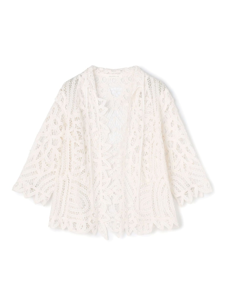 【SALE／40%OFF】バテンレース プルオーバー上衣 GALERIE VIE トゥモローランド ジャケット・アウター 余分の物のジャケット・アウター 白いこと【RBA_E】【貨物輸送無料】[ Fashion]