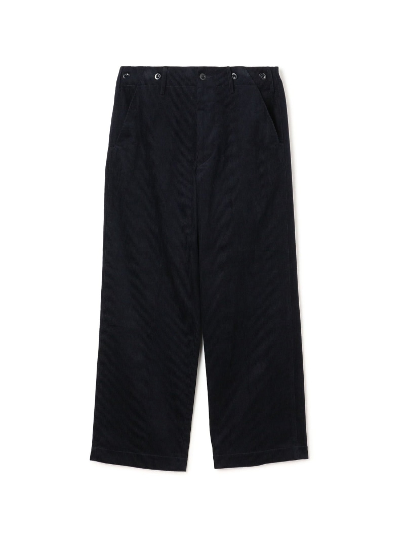 Tangent JOHAN TAN13° Swedish cinch back trousers コットンコーデュロイ ワイドパンツ TOMORROWLAND BUYING WEAR トゥモローランド パンツ その他のパンツ ネイビー【送料無料】[ Fashion]