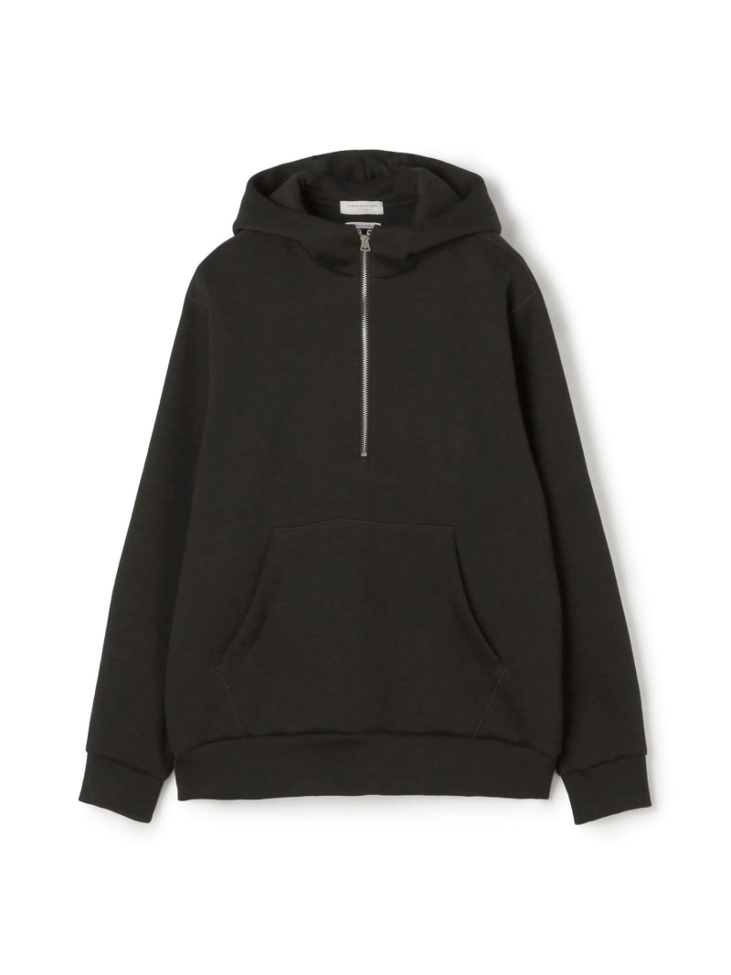 【SALE／30%OFF】スビンコットン ダンボール ハーフジップ パーカ TOMORROWLAND MEN トゥモローランド トップス パーカー・フーディー カーキグリーン ホワイト ブラック【RBA_E】【送料無料】[ Fashion]