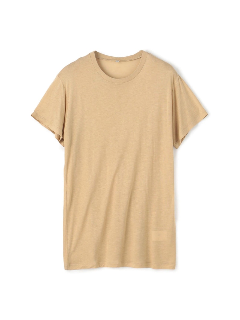 BASE RANGE バンブー クルーネックプルオーバー TOMORROWLAND BUYING WEAR トゥモローランド トップス カットソー・ティーシャツ ベージュ 赤銅色【貨物輸送無料】[ Fashion]