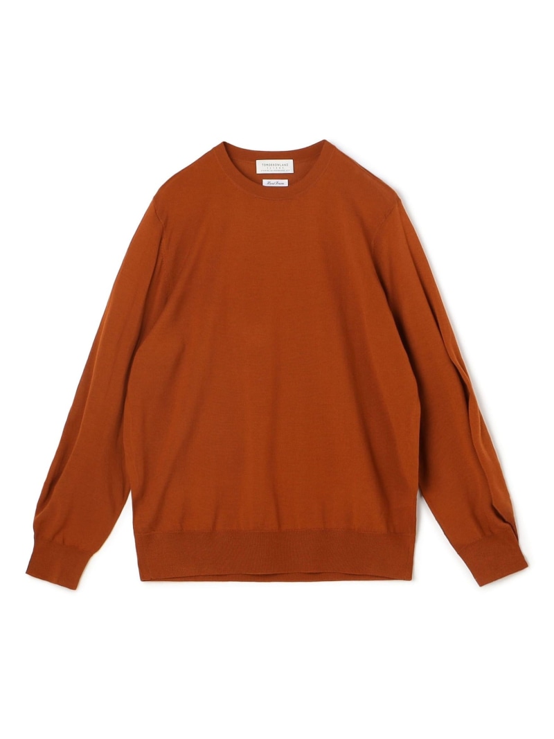 【SALE／30%OFF】TOMORROWLAND tricot スーパーファインメリノウール クルーネックプルオーバー TOMORROWLAND MEN トゥモローランド トップス ニット ブラック ホワイト イエロー オレンジ ネイビー グレー【RBA_E】【送料無料】[ Fashion]｜TOMORROWLAND