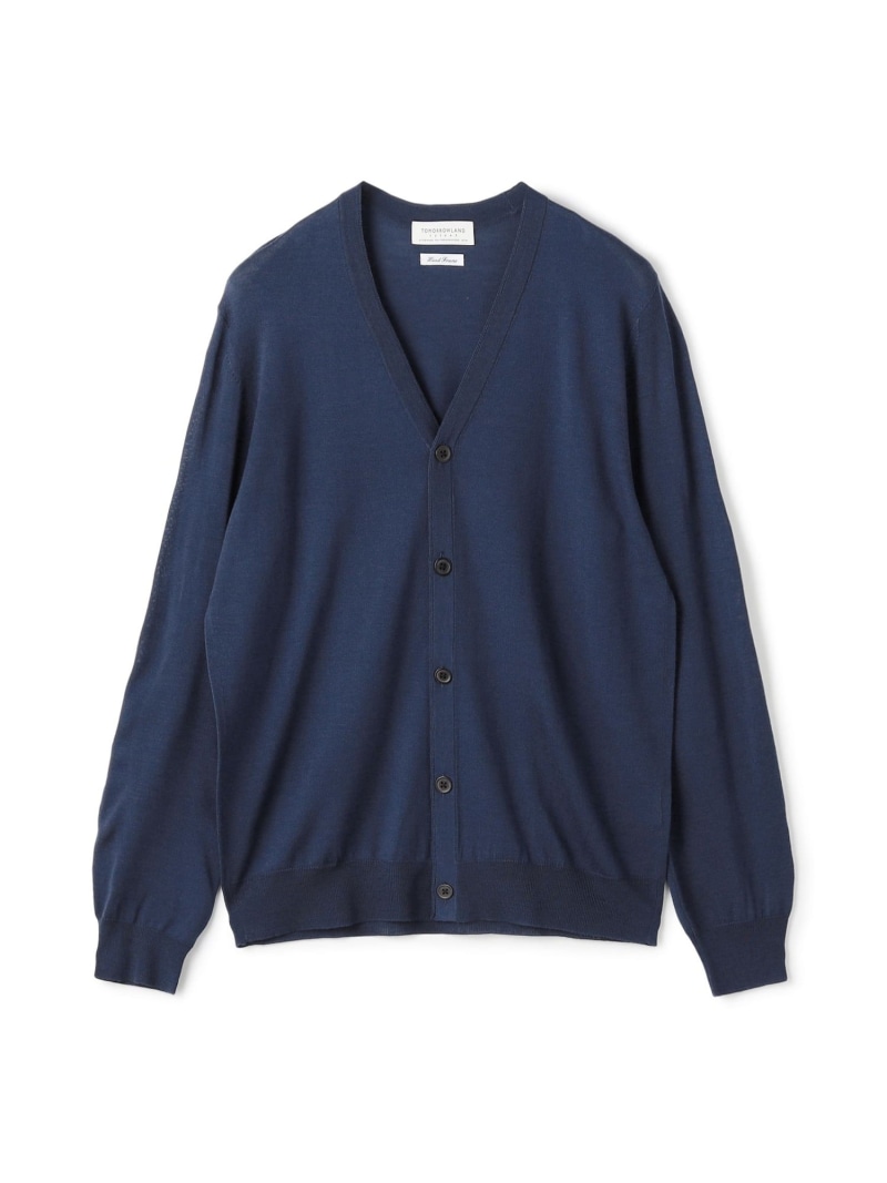 【SALE／30%OFF】TOMORROWLAND tricot スーパーファインメリノウール Vネックカーディガン TOMORROWLAND MEN トゥモローランド トップス カーディガン ブラック グレー ネイビー【RBA_E】【送料無料】[ Fashion]｜TOMORROWLAND
