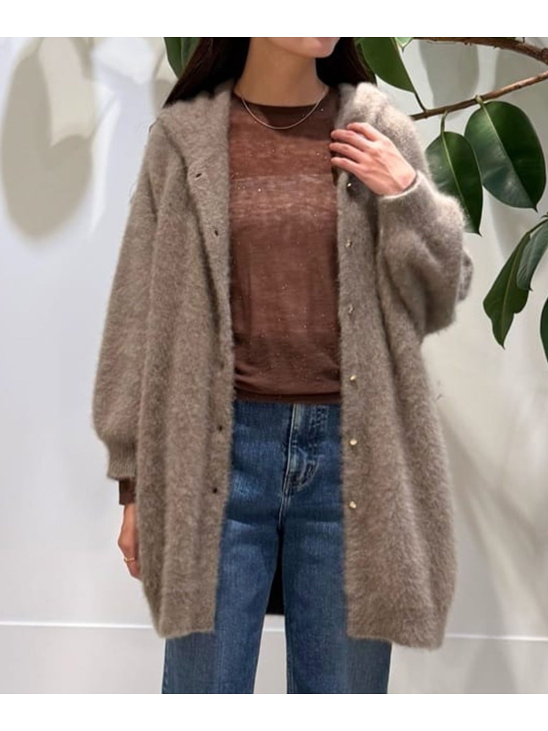 【SALE／50%OFF】フォックスヤク フーディーカーディガン Ballsey トゥモローランド ジャケット・アウター その他のジャケット・アウター ネイビー ベージュ【RBA_E】【送料無料】[ Fashion]