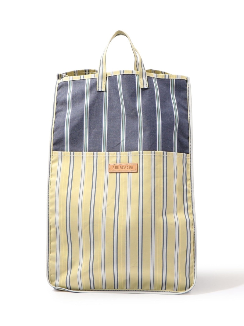 【SALE／40%OFF】AMIACALVA EASY BAG L コットントートバッグ TOMORROWLAND GOODS トゥモローランド バッグ トートバッグ イエロー【RBA_E】【送料無料】[ Fashion]