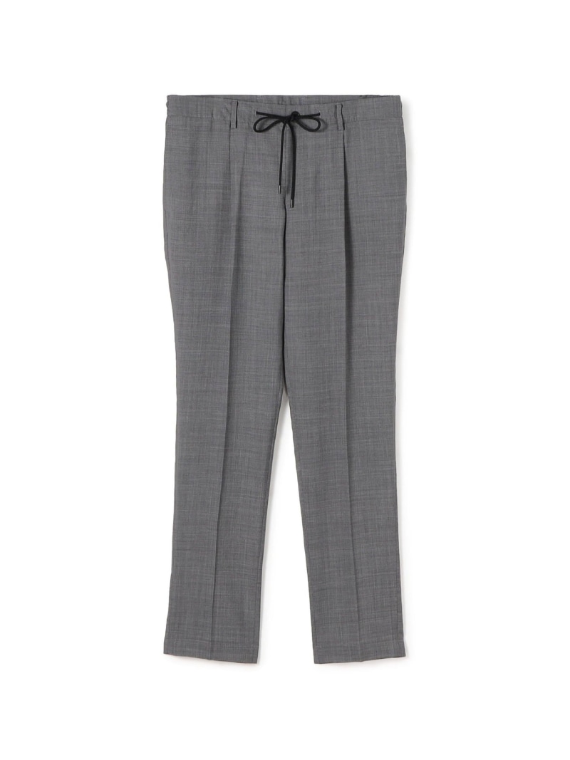 【SALE／50%OFF】Super120'sウールポリエステル 1プリーツイージースラックス TOMORROWLAND MEN トゥモローランド パンツ スラックス・ドレスパンツ グレー カーキグリーン ネイビー【RBA_E】【送料無料】[ Fashion]