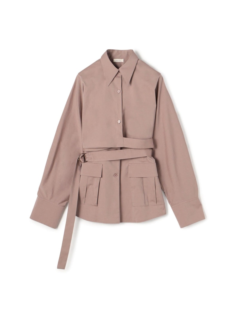 【SALE／30%OFF】コットンストレッチポプリン レイヤードシャツ DES PRES トゥモローランド トップス シャツ・ブラウス ブラック ホワイト パープル【RBA_E】【送料無料】[ Fashion]｜TOMORROWLAND