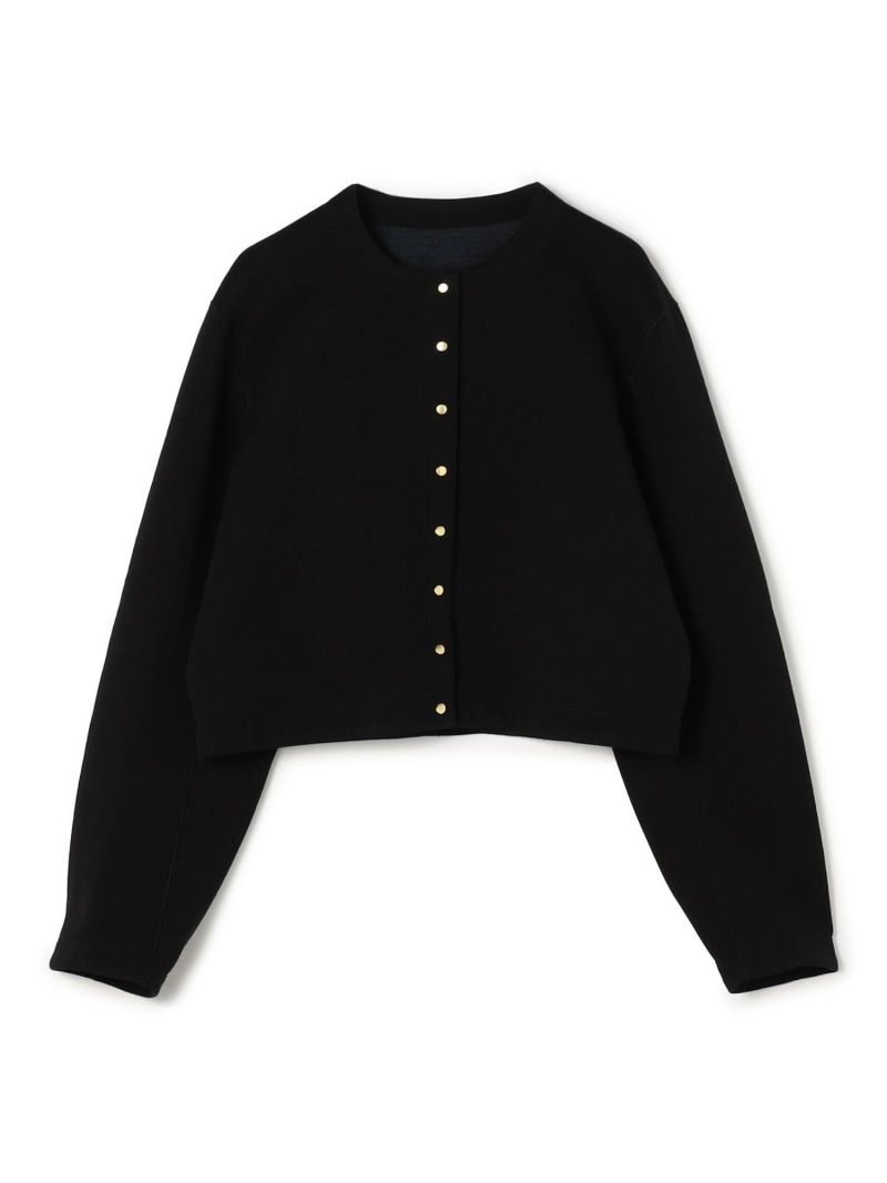 【SALE／40%OFF】ダンボールニット クルーネックジャケット TOMORROWLAND collection トゥモローランド トップス カーディガン レッド ブラック【RBA_E】【送料無料】[ Fashion]