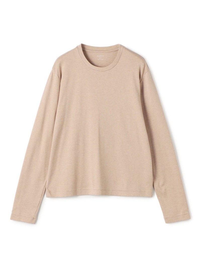 コットンカシミヤジャージー クルーネックプルオーバー GALERIE VIE トゥモローランド トップス カットソー・Tシャツ ベージュ ホワイト【送料無料】[ Fashion] 34,320円