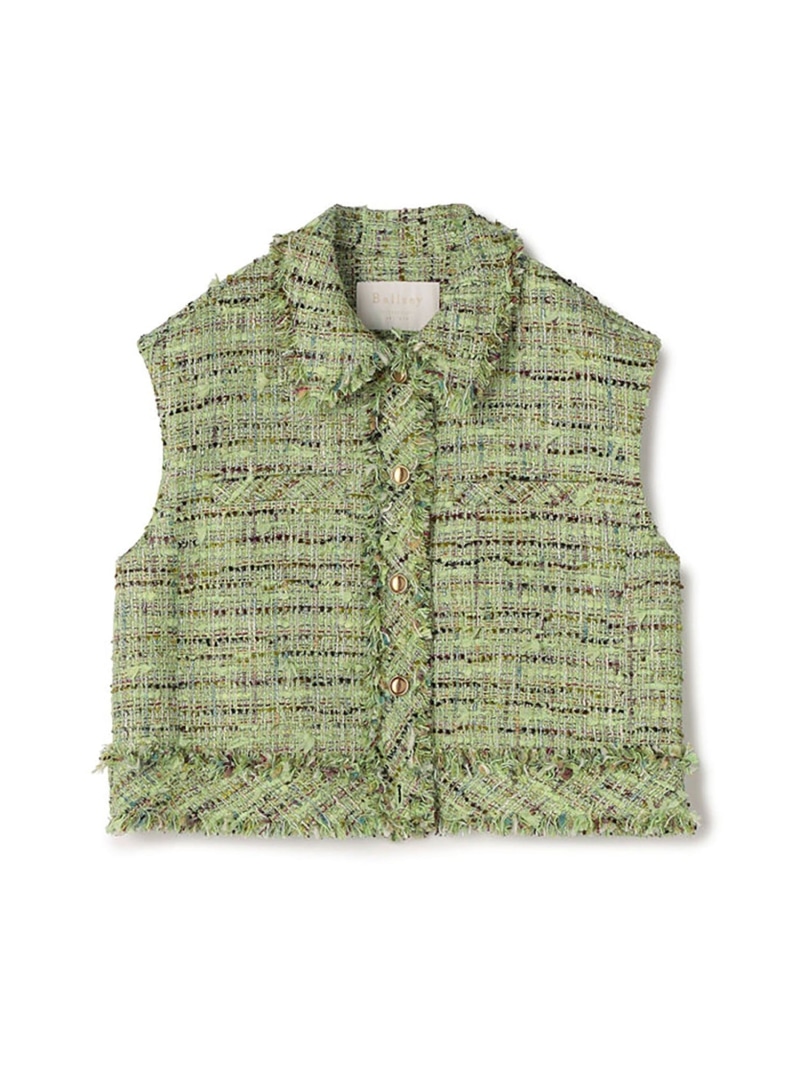 楽天市場】Ballsey ボールジィ｜フェザーヤーン ペプラムベスト 11-02