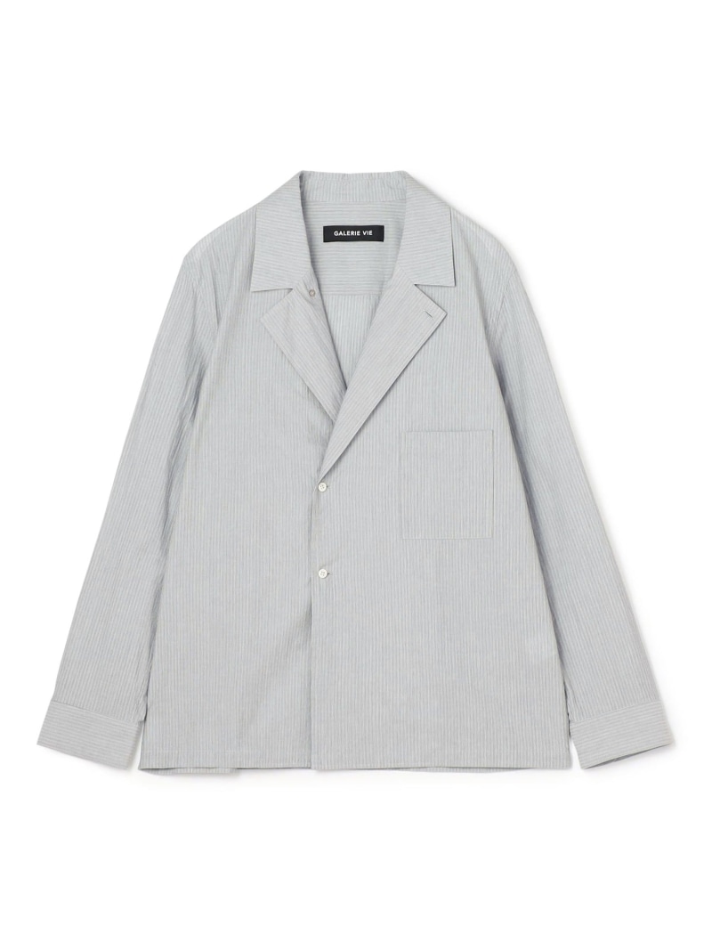【SALE／40%OFF】コットン シャツジャケット GALERIE VIE トゥモローランド ジャケット・アウター テーラードジャケット・ブレザー ホワイト ブラック ブルー【RBA_E】【送料無料】[ Fashion]