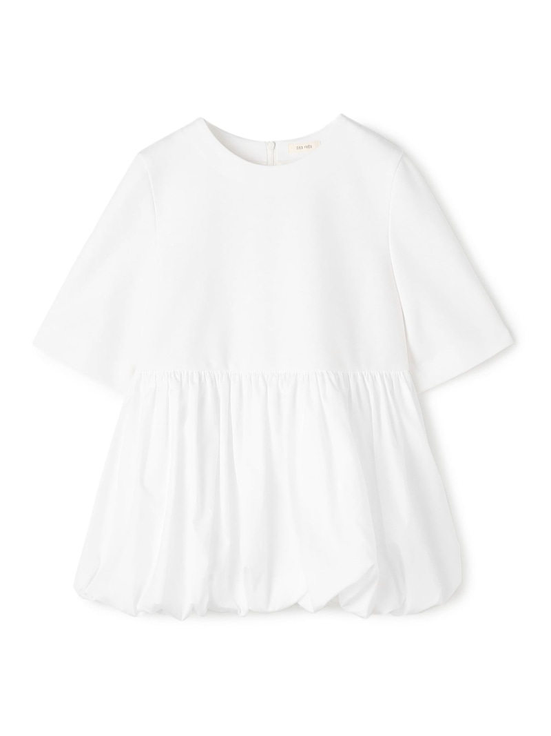 【SALE／40%OFF】コットンタイプライター コンビバルーンプルオーバー DES PRES トゥモローランド トップス シャツ・ブラウス ブラック ホワイト【RBA_E】【送料無料】[ Fashion]