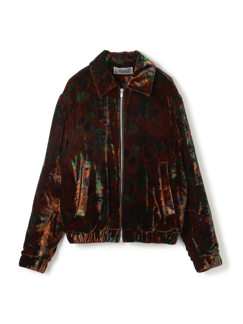 【SALE／60%OFF】ベルベットプリント ジップブルゾン EDITION トゥモローランド ジャケット・アウター ブルゾン・ジャンパー【RBA_E】【送料無料】[ Fashion]｜TOMORROWLAND