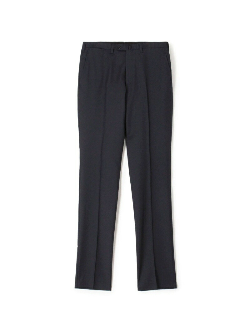 ウールツイル ノープリーツスリムスラックス HORIZON TWILL E.Zegna TOMORROWLAND MEN トゥモローランド パンツ スラックス・ドレスパンツ グレー ネイビー ブラック【送料無料】[ Fashion]