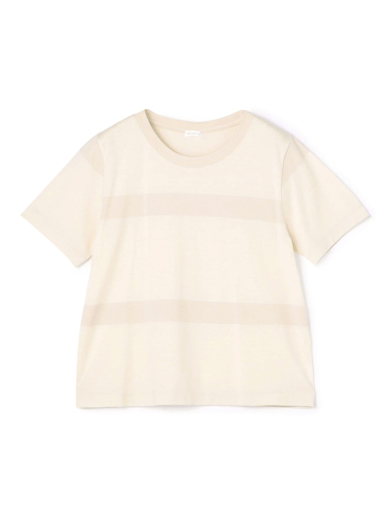 【SALE／30%OFF】ファインコットン クルーネックTシャツ GALERIE VIE トゥモローランド トップス カットソー・Tシャツ ネイビー ブルー グレー【RBA_E】【送料無料】[ Fashion]｜TOMORROWLAND