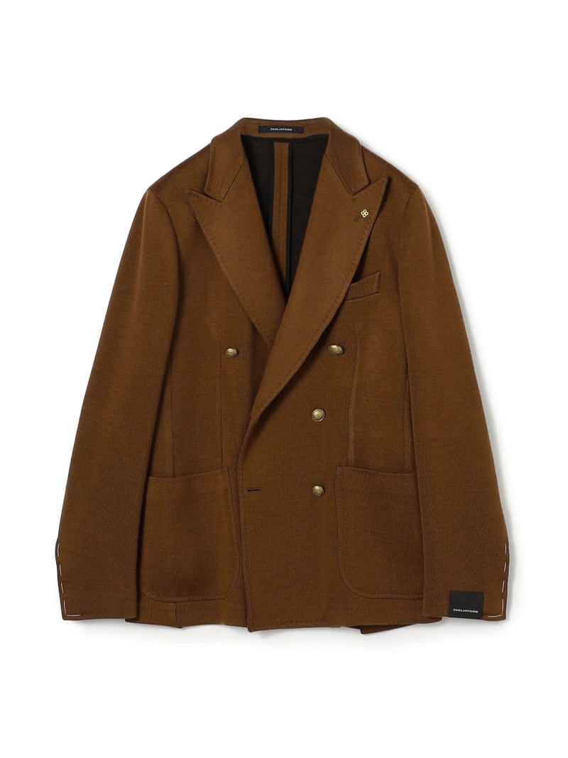 TAGLIATORE DARREL ポリエステルウール ダブルブレステッド6Bジャケット TOMORROWLAND BUYING WEAR トゥモローランド ジャケット・アウター テーラードジャケット・ブレザー ブラウン ネイビー【送料無料】[ Fashion]