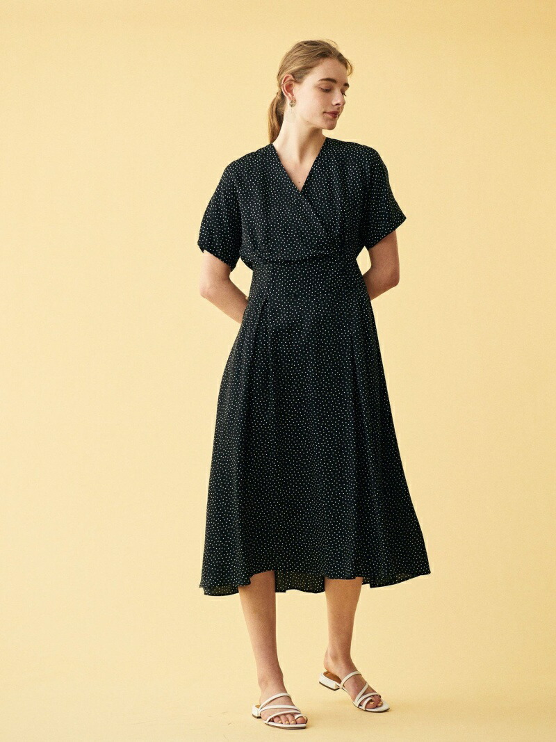 海外最新 楽天市場 ランダムドットプリント カシュクールワンピース Ballsey トゥモローランド ワンピース ワンピースその他 送料無料 Rakuten Fashion Tomorrowland 受賞店舗 Miadvogados Com