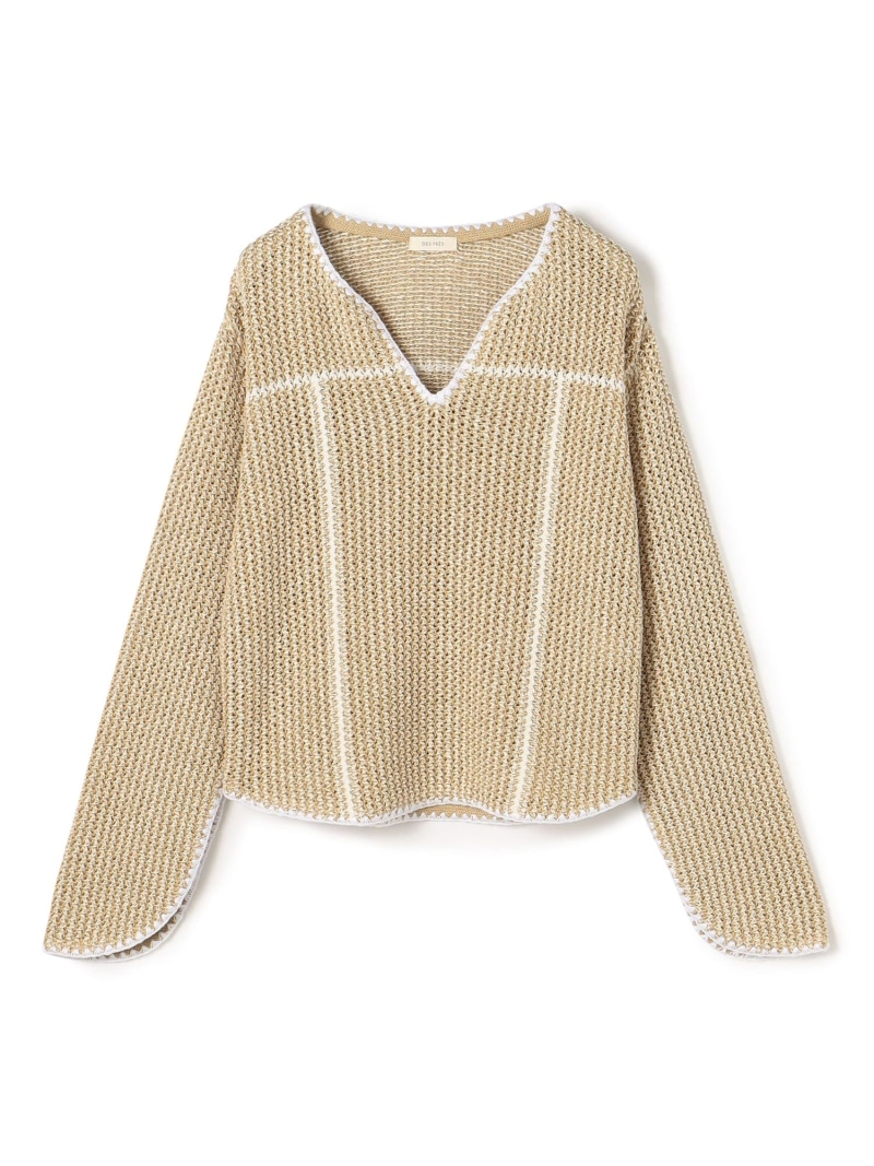 【SALE／30%OFF】タックパターン ワイドプルオーバー DES PRES トゥモローランド トップス ニット ベージュ【RBA_E】【送料無料】[ Fashion]