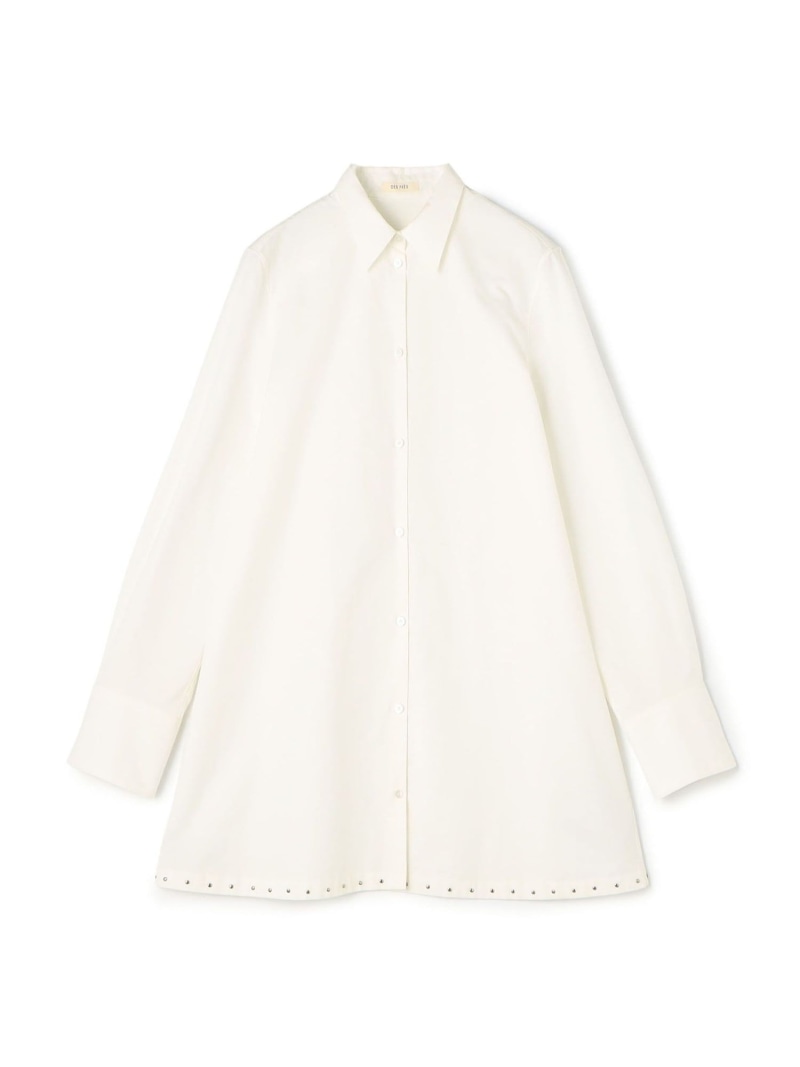 【SALE／40%OFF】スビンコットンツイル チュニックシャツ DES PRES トゥモローランド トップス シャツ・ブラウス ブラック ホワイト【RBA_E】【送料無料】[ Fashion]