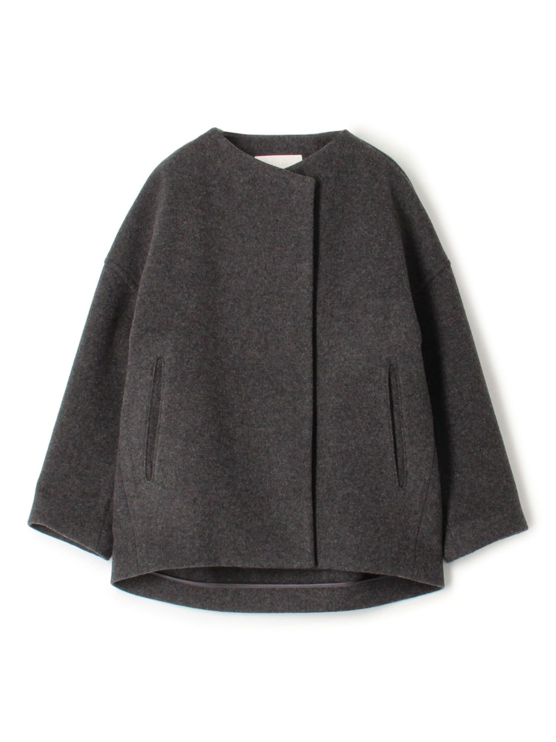 SALE／20%OFF】ウールナイロンベロア コクーンコート Ballsey