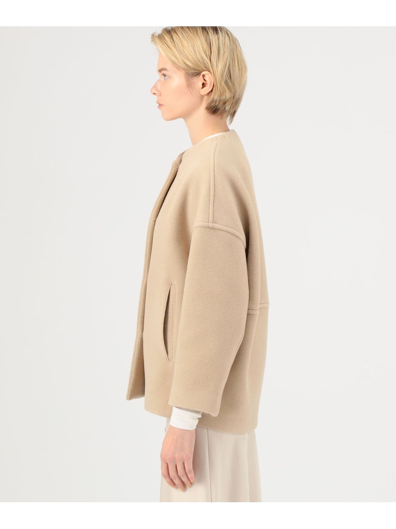 SALE／20%OFF】ウールナイロンベロア コクーンコート Ballsey