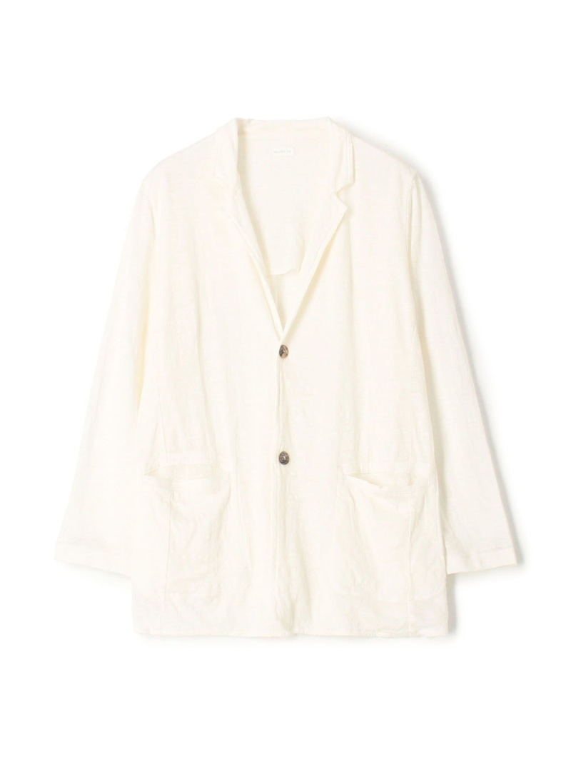 新作　GALERIE VIE リブコンビフレンチリネン ハーフスリーブジャケット リブコンビフレンチリネン ハーフスリーブジャケット | GALERIE VIE