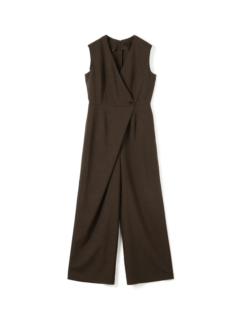 TOMORROWLAND Ballseyジョーゼットジャージーオールインワン セール】ジョーゼットジャージー Vネックオールインワン（つなぎ