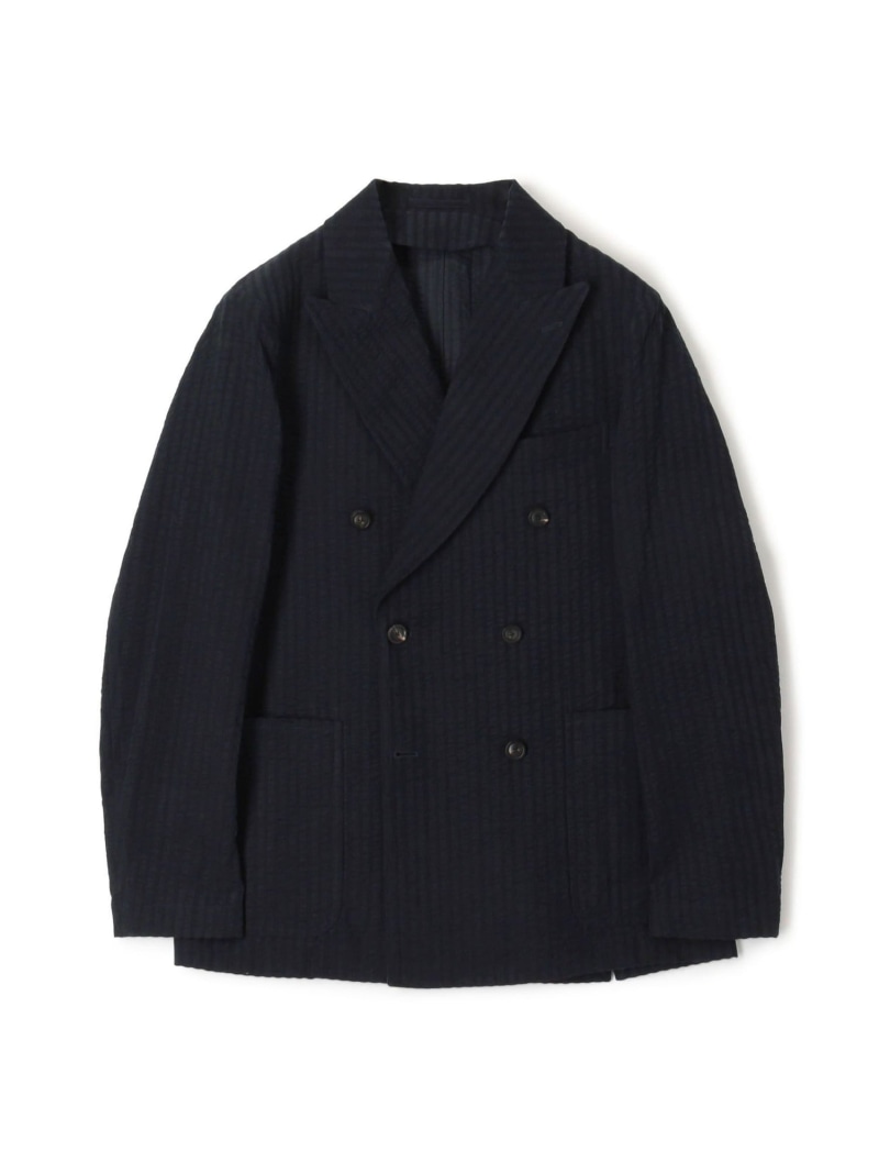 【SALE／50%OFF】コットンコーデュロイ ダブルブレステッド6Bジャケット ALBINI TOMORROWLAND MEN トゥモローランド ジャケット・アウター テーラードジャケット・ブレザー カーキグリーン ベージュ ネイビー【RBA_E】【送料無料】[ Fashion]｜TOMORROWLAND