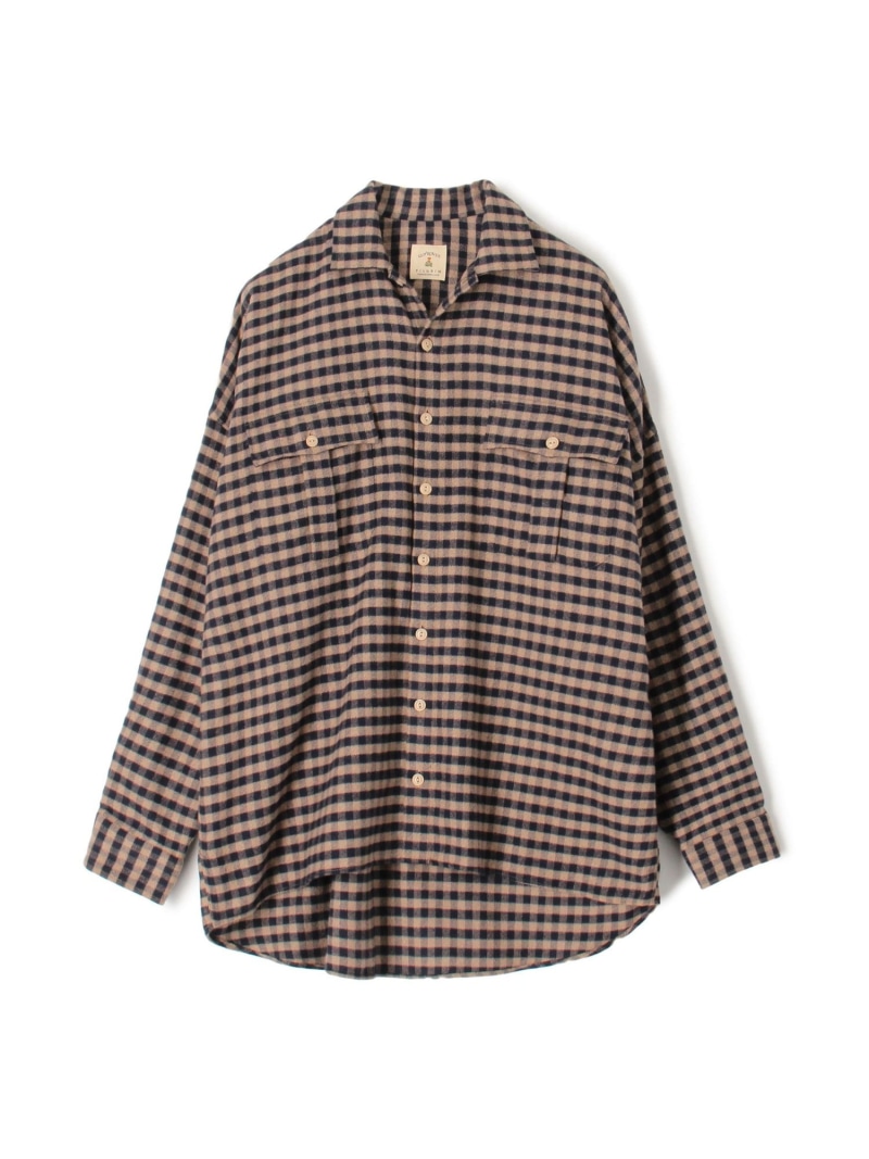 【SALE／30%OFF】【別注】GUY ROVER コットンフランネル オーバーシャツ TOMORROWLAND MEN トゥモローランド ジャケット・アウター ブルゾン・ジャンパー ベージュ【RBA_E】【送料無料】[ Fashion]
