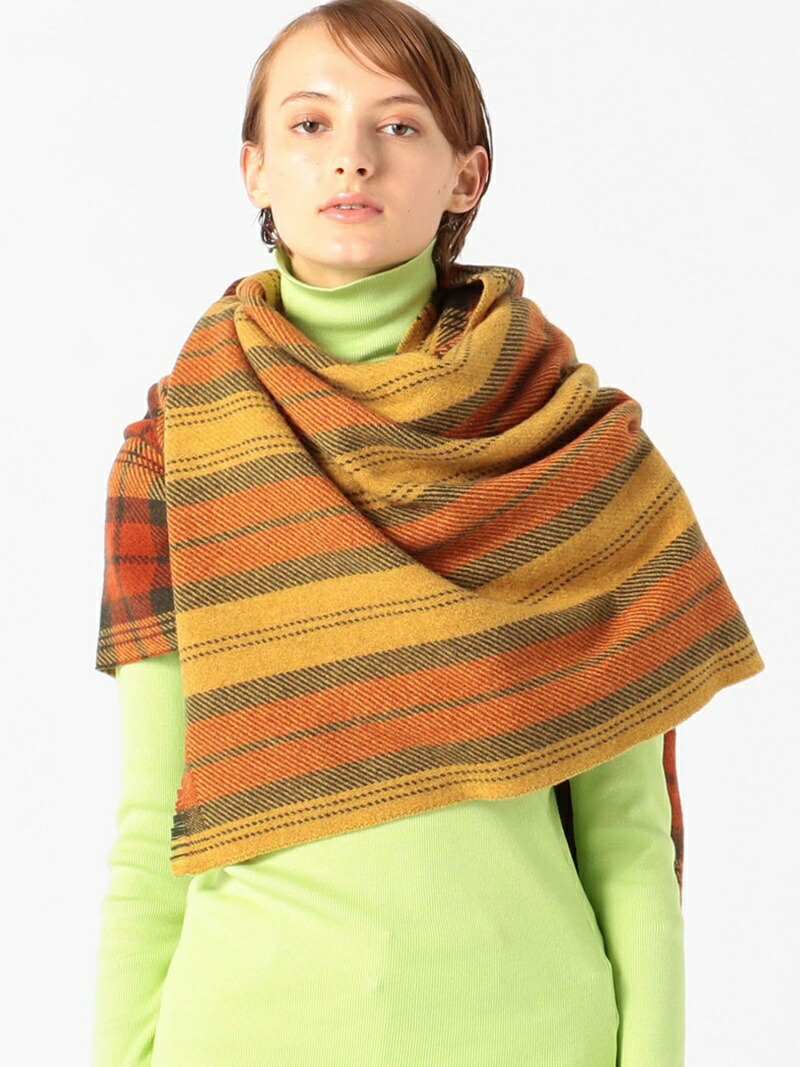 訳あり Galerie Vie チェックストライプ ロングマフラー Galerie Vie Buying Goods トゥモローランド ファッショングッズ マフラー スヌード Rakuten Fashion Tomorrowland 超歓迎された Universusmedia Com