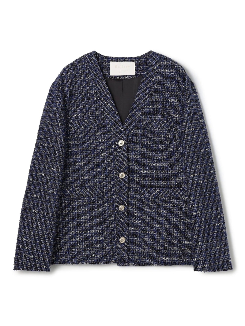 楽天市場】【SALE／40%OFF】グラニーツイード Vカラージャケット