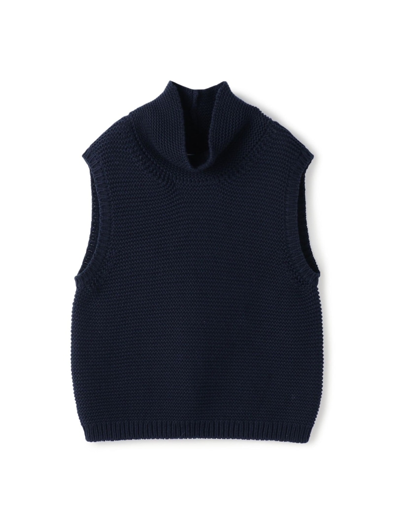 【SALE／30%OFF】コットンスピンテープ オフネックベスト GALERIE VIE トゥモローランド トップス ベスト・ジレ ネイビー【RBA_E】【送料無料】[ Fashion]