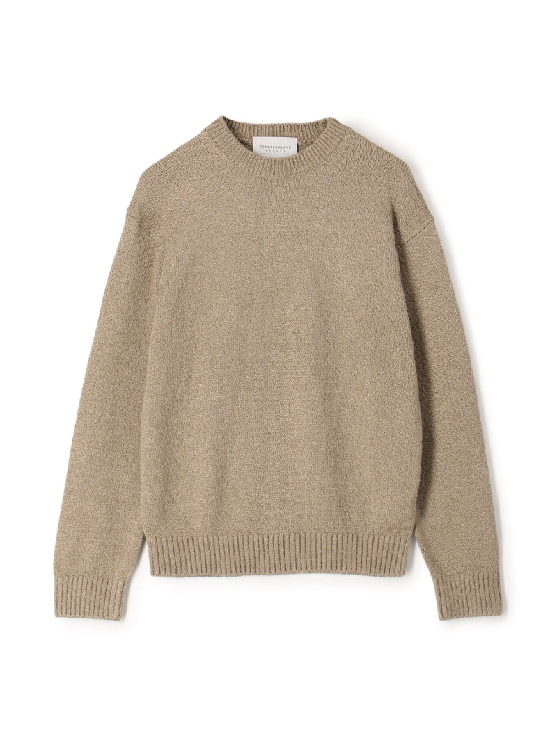 【SALE／50%OFF】TOMORROWLAND tricot 地絹 クルーネックニット TOMORROWLAND MEN トゥモローランド トップス 編み物 ベージュ【RBA_E】【貨物輸送無料】[ Fashion]