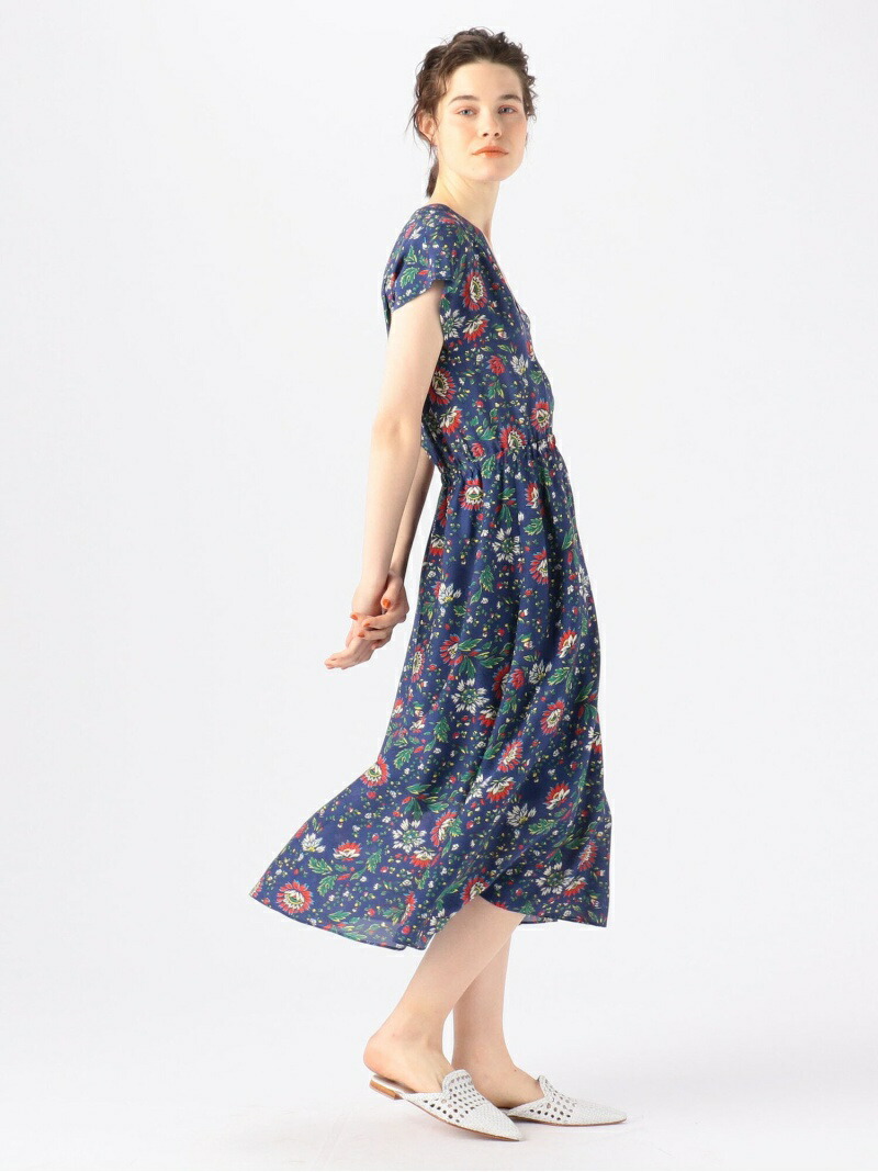 レディースファッション ワンピース 激安通販 Vネックワンピース プリントレーヨン Souleiado Fashion ワンピースその他 送料無料 Rakuten ワンピース トゥモローランド Beachsidecliniccr Com