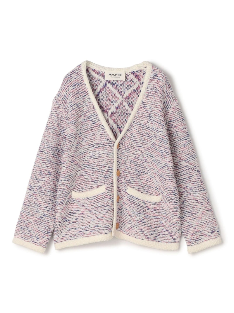 スレッドジャカード V素っ首ジレー MACPHEE トゥモローランド トップス ジレー サクラ色【貨物輸送無料】[ Fashion]
