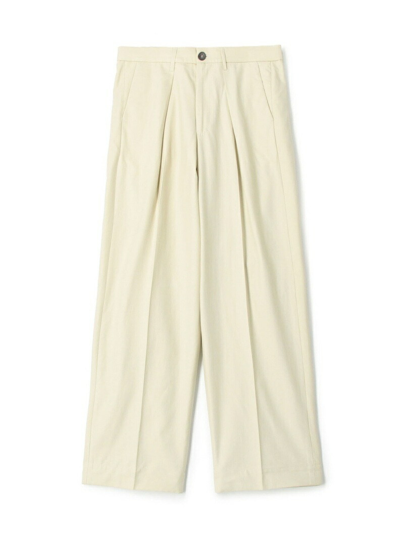 【楽天市場】MANER HUGO コットン 1プリーツワイドトラウザーズ TOMORROWLAND BUYING WEAR トゥモローランド