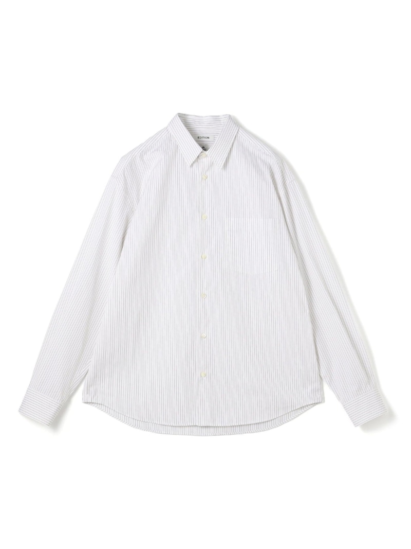 THOMAS MASON ストライブシャツ EDITION トゥモローランド トップス シャツ・ブラウス ホワイト【送料無料】[ Fashion]｜TOMORROWLAND
