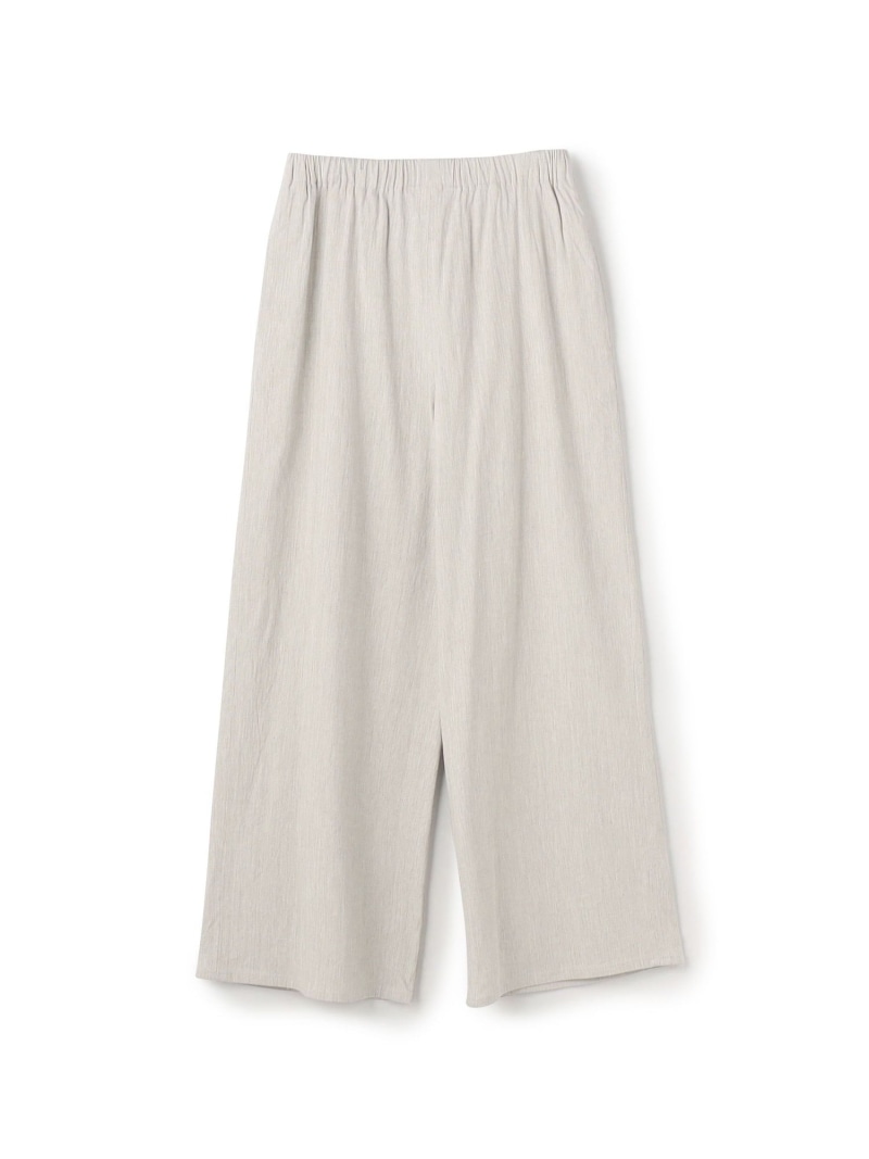 【SALE／30%OFF】コットンリネン ビスコース ストレッチ イージーワイドパンツ GALERIE VIE トゥモローランド パンツ その他のパンツ ベージュ ホワイト【RBA_E】【送料無料】[ Fashion]