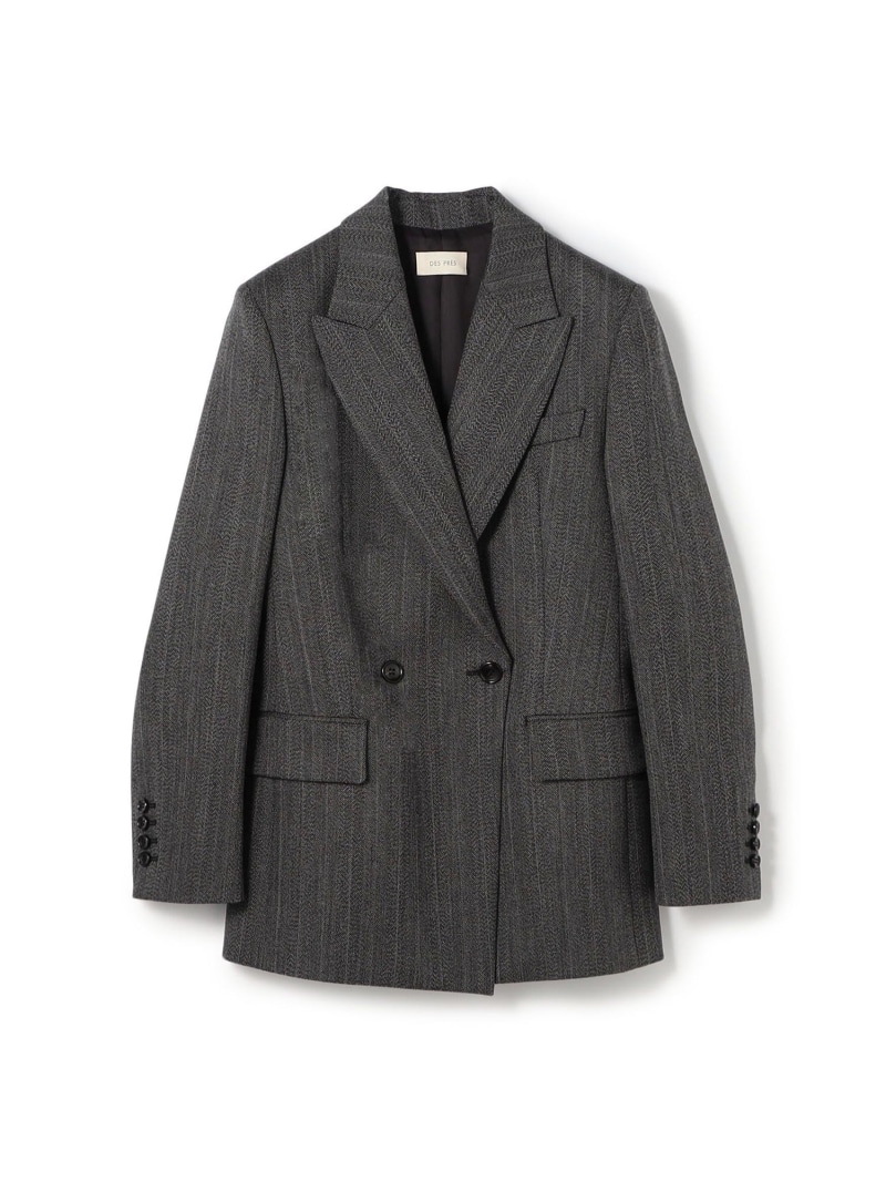 楽天市場】ブリティッシュツイード ダブルブレストジャケット DES PRES