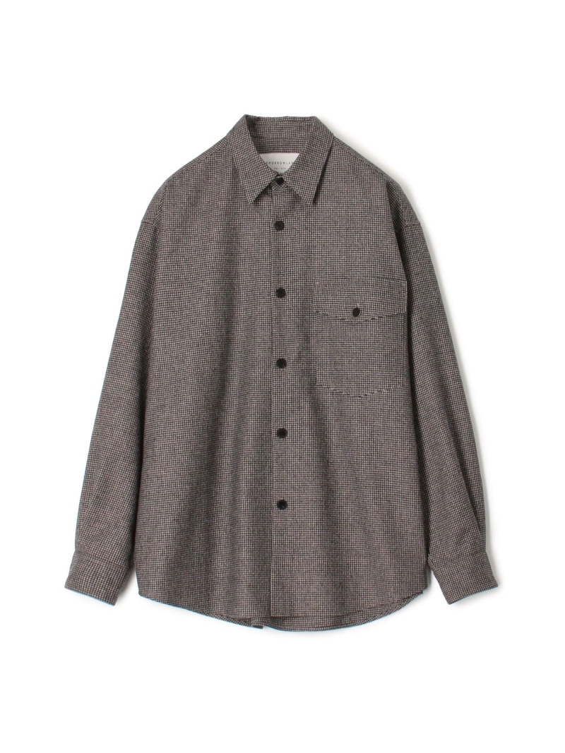 【SALE／50%OFF】2/90ミルドウール シャツ TOMORROWLAND MEN トゥモローランド トップス シャツ・ブラウス ブラック グレー【RBA_E】【送料無料】[ Fashion]
