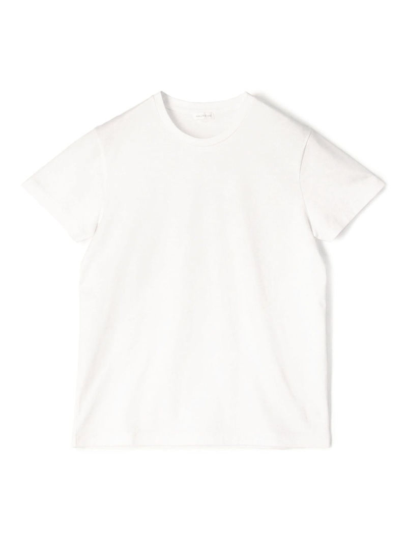 ファインコットン クルーネックTシャツ GALERIE VIE トゥモローランド トップス カットソー・Tシャツ ホワイト ネイビー グレー【送料無料】[ Fashion]