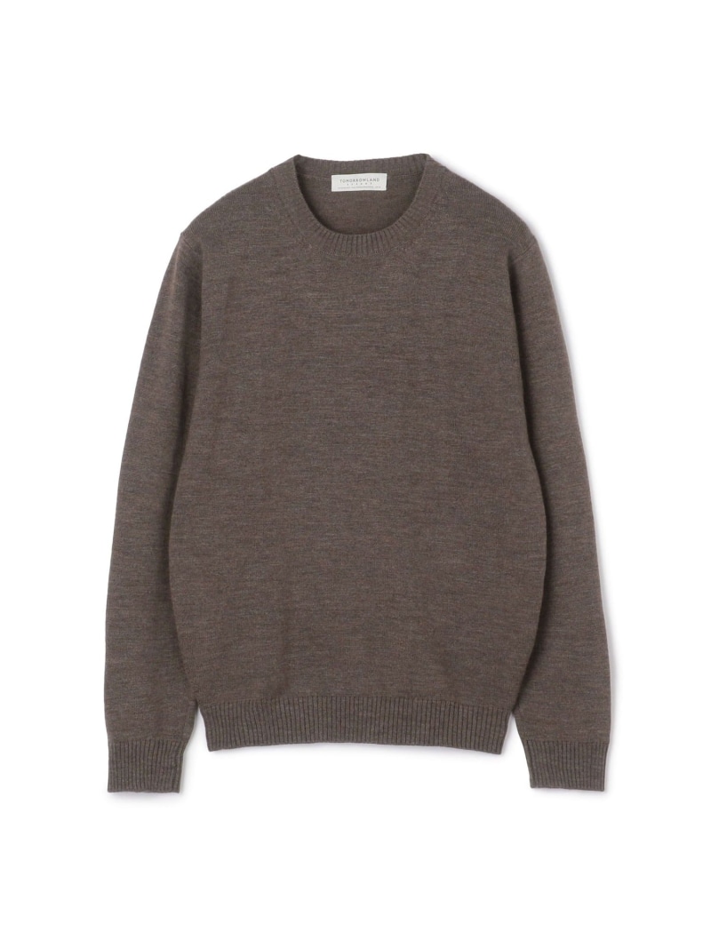 TOMORROWLAND tricot メリノベーシック クルーネックプルオーバー TOMORROWLAND MEN トゥモローランド トップス ニット カーキグリーン グレー ブラック ネイビー ブルー イエロー ホワイト ブラウン ワインレッド【送料無料】[ Fashion]｜TOMORROWLAND