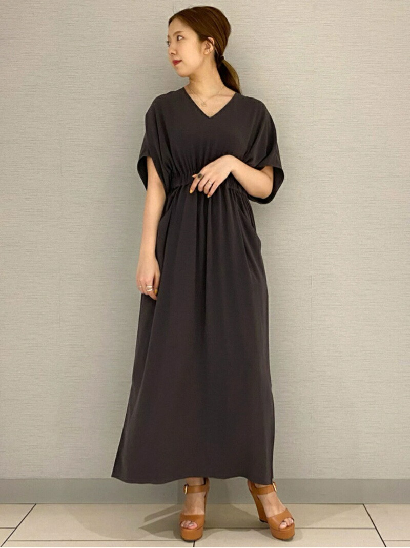 ジャージーライクジョーゼット V平首ドレス Des Pres トゥモローランド ワンピース ロングワンピース マキシワンピース 貨物輸送無料 Rakuten Fashion Colegiovictorhugo Cl