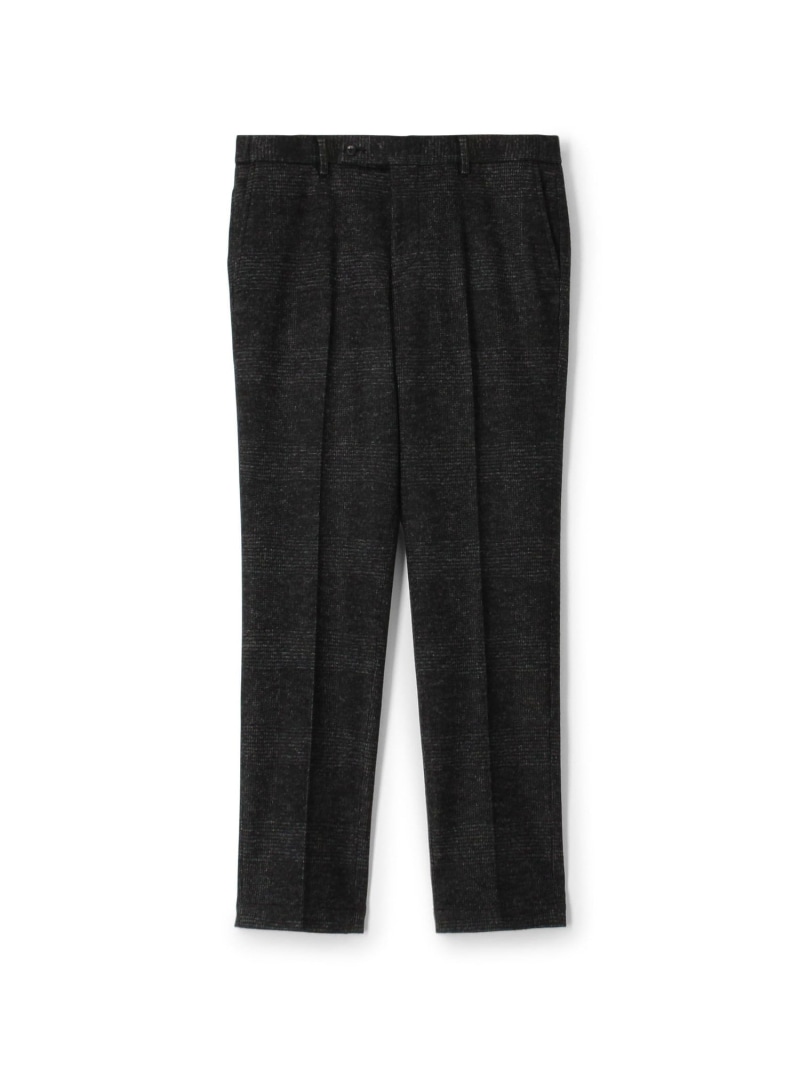 【SALE／50%OFF】ウールコットンダブルジャガード  シャーリングズボン下 TOMORROWLAND MEN トゥモローランド ズボン下 スラックス・御召しものズボン下 米国海軍 黒いこと【RBA_E】【貨物輸送無料】[ Fashion]