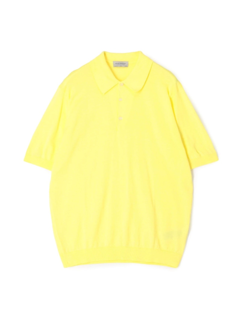 【SALE／30%OFF】JOHN SMEDLEY  ISIS 綿織物 ポロ色合い編み物 TOMORROWLAND BUYING WEAR トゥモローランド トップス 編み物 青味 黄色 米国海軍【RBA_E】【貨物輸送無料】[ Fashion]