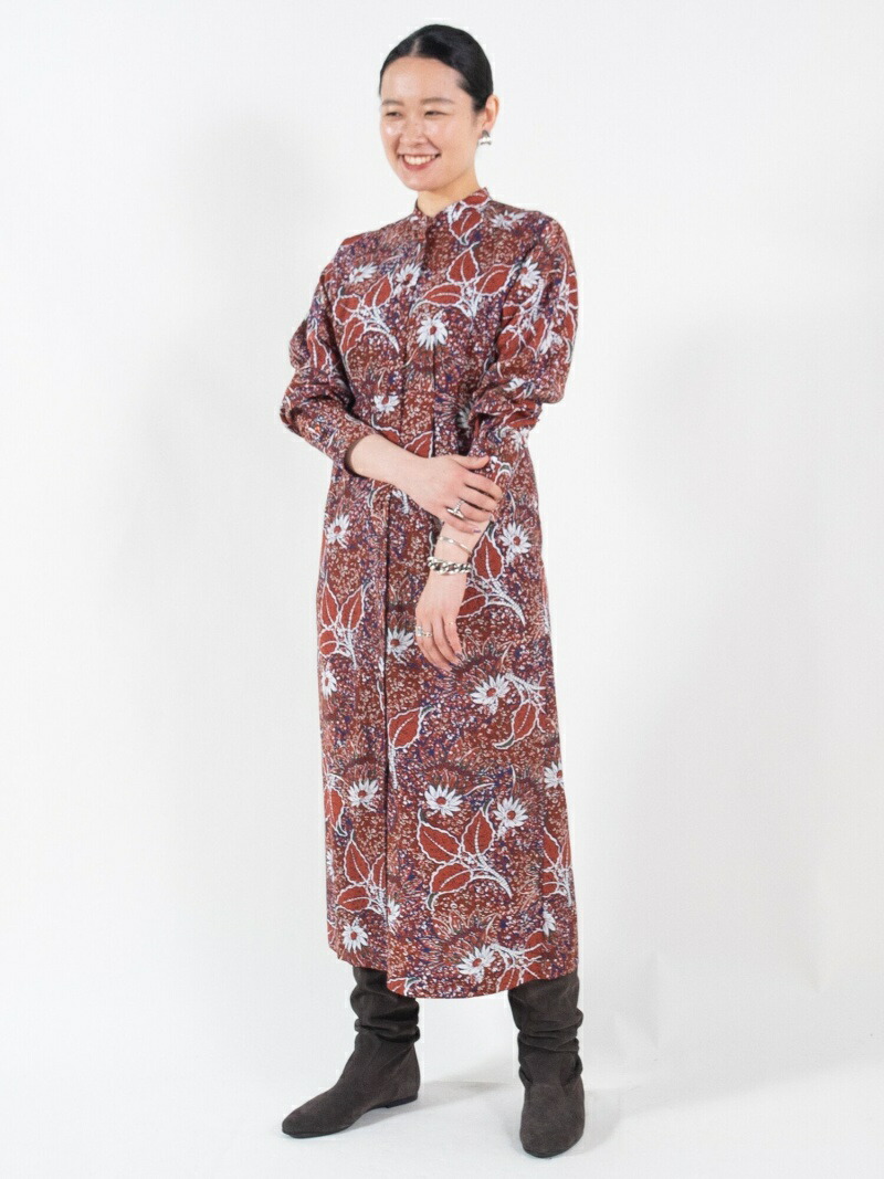 本物新品保証 ワンピース ドルマンタックワンピース キュプラコットンプリント Souleiado Fashion ワンピースその他 送料無料 Rakuten ワンピース トゥモローランド Tawangaran Af