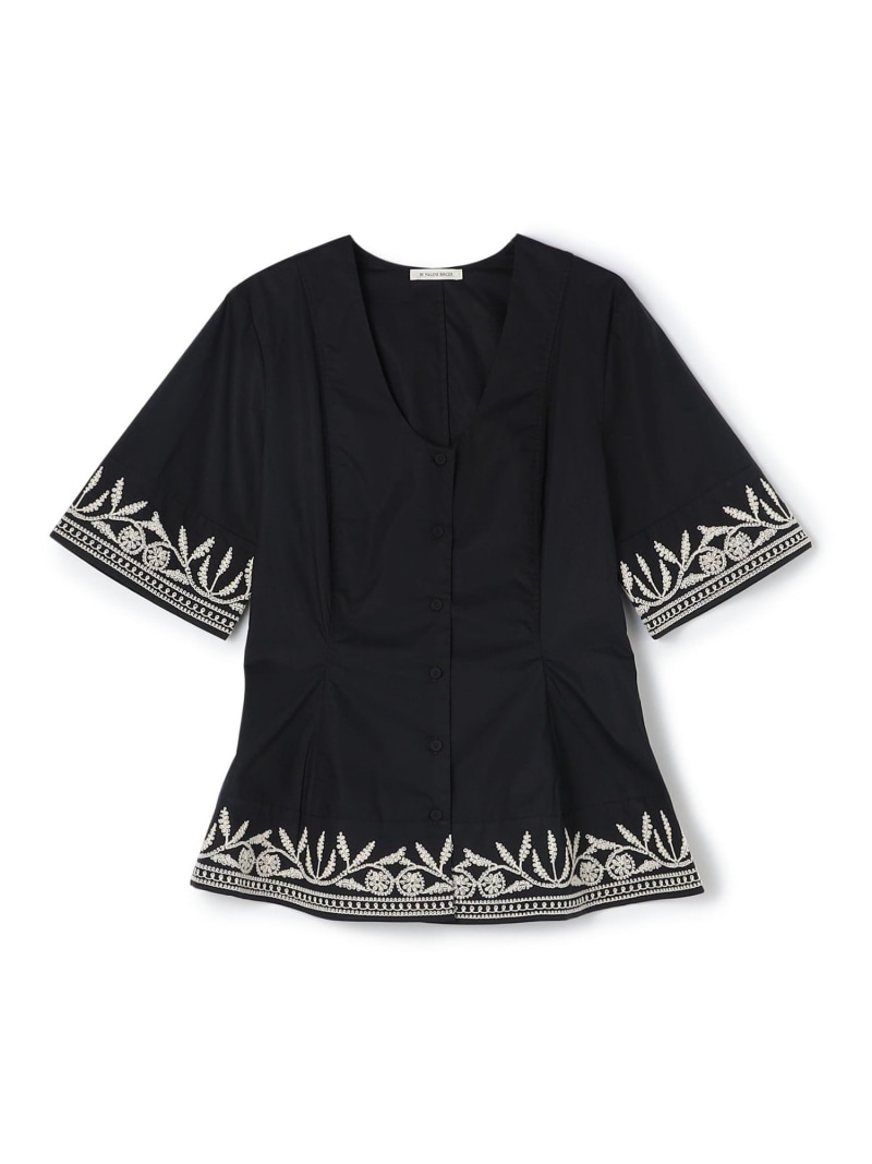 【SALE／50%OFF】BY MALENE BIRGER MERLINA エンブロイダリーブラウス TOMORROWLAND GOODS トゥモローランド トップス シャツ・ブラウス ブラック【RBA_E】【送料無料】[ Fashion]