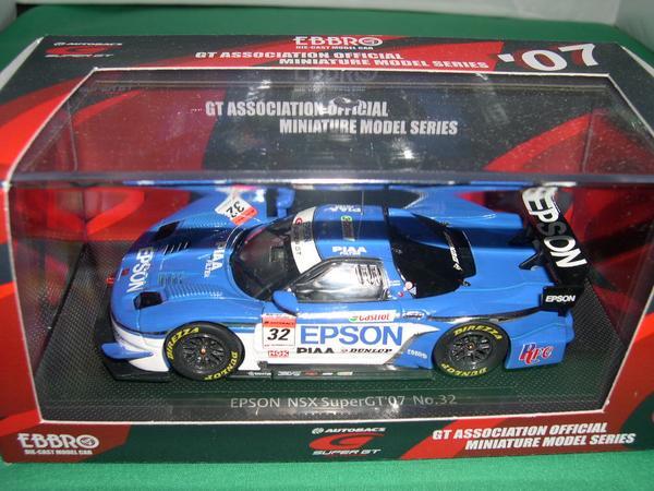 楽天市場】エブロ 1/43 スーパーGT 2005 EPSON NSX No.32 : カー