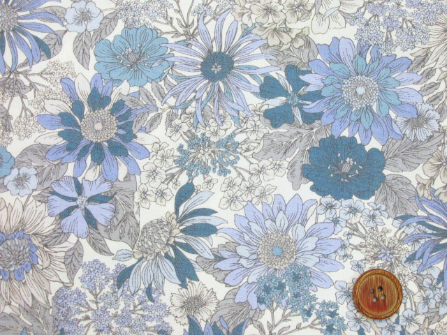 楽天市場 リバティー調 エキゾチックフラワー 花柄 ブロード生地 ワンピース チュニック スカート マスクの表地 ポーチ エプロン カバーリング 手芸 ハンドメイド ともや手芸店 楽天市場店