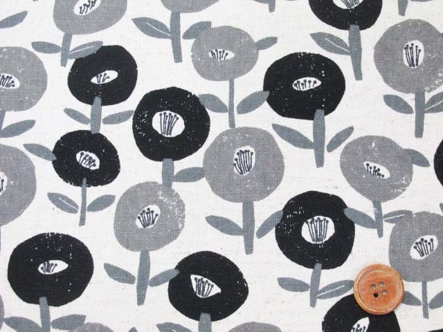 楽天市場 綿麻キャンバス シンプルタッチフラワー 花柄 ともや手芸店 楽天市場店